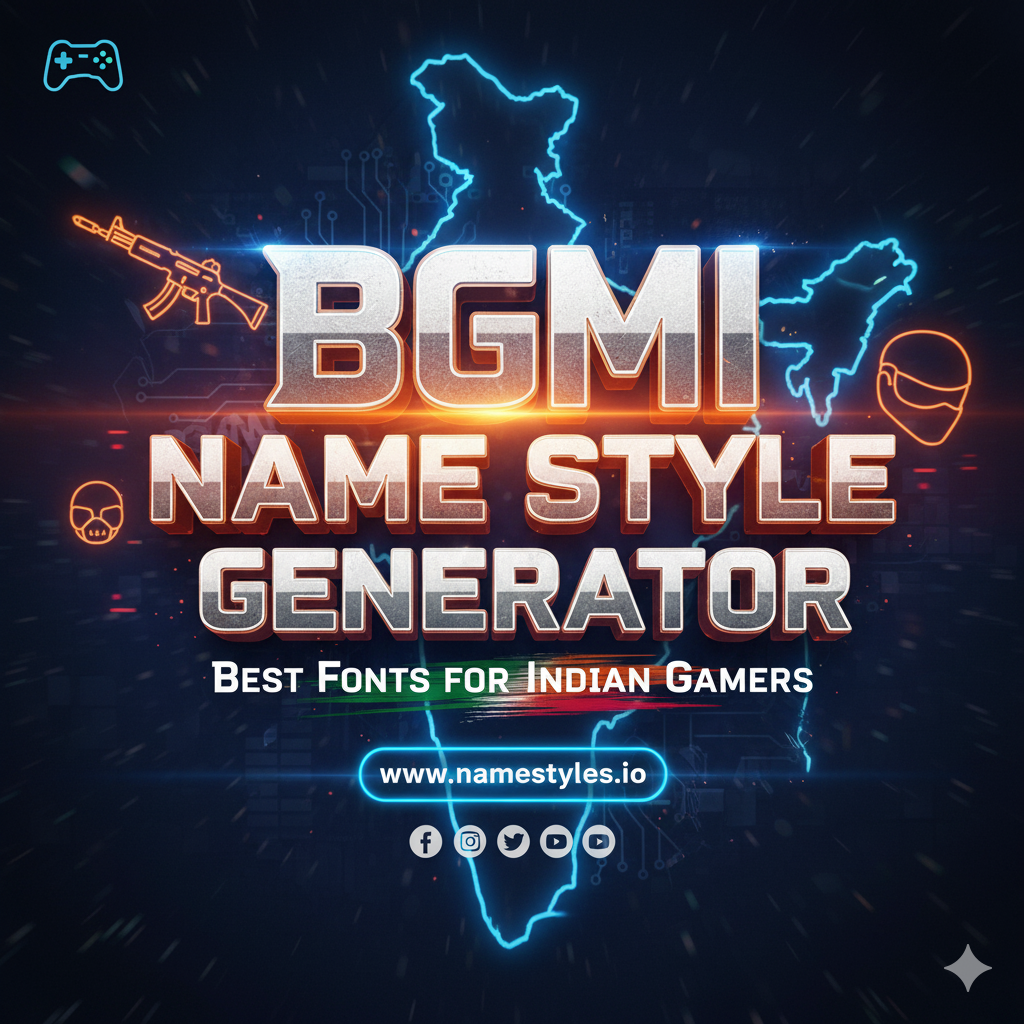 BGMI Name Style Generator Best Fonts